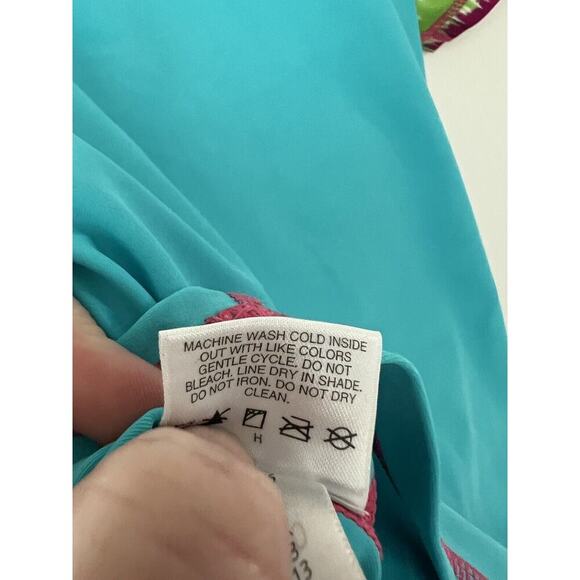 Hanna Andersson Swim Shirt  Girls Size 120 (6-7) Blue Short Sleeve Rash Guard - Picture 12 of 12